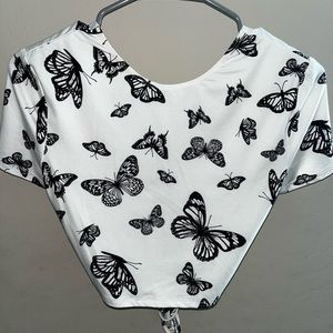 Open Back Cropped Top